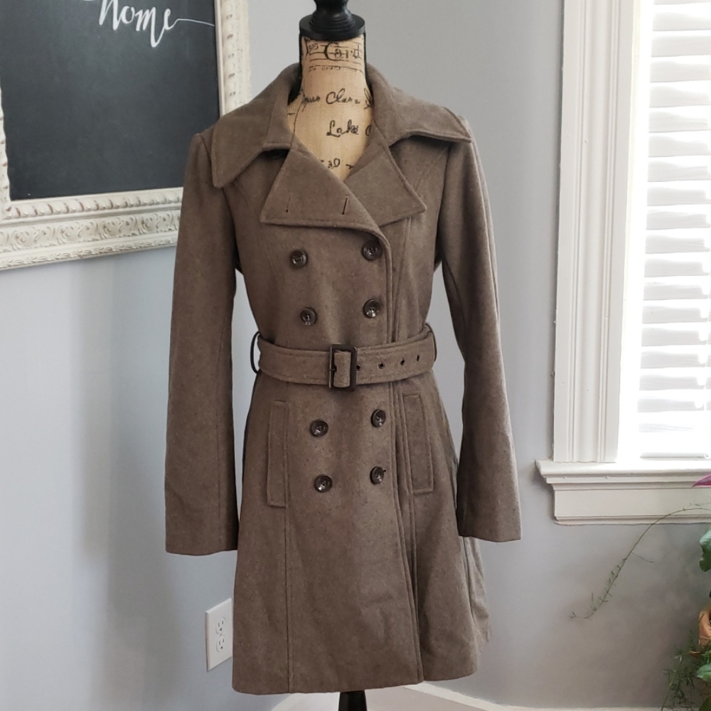 New York & Company Wool Blend Coat M